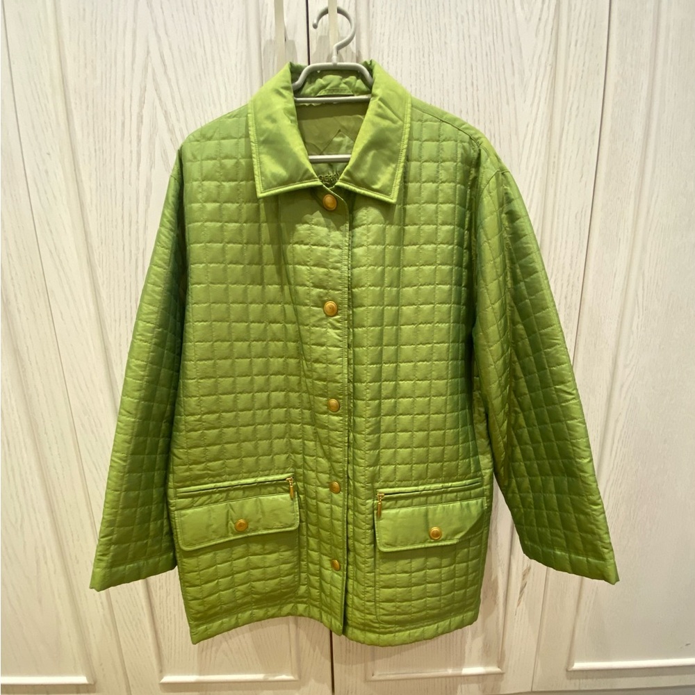 Gerry Weber Vintage Lime Quilted Puffer Jacket
